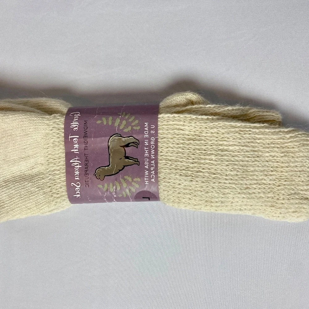 NWT One Pair Gentle Touch Midnight Therapeutic Alpaca Socks Size Large